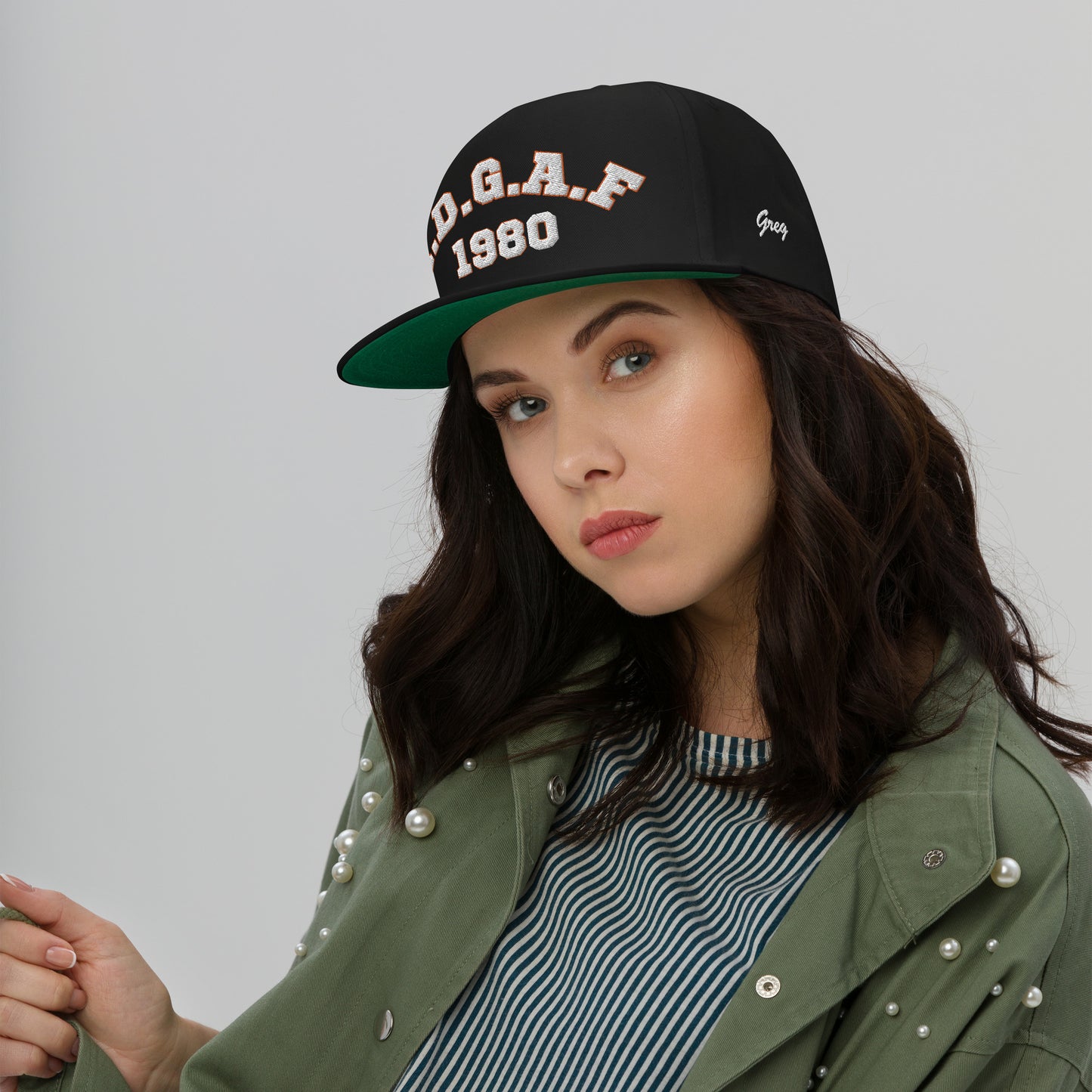 IDGAF Customizable Flat Bill Snapback