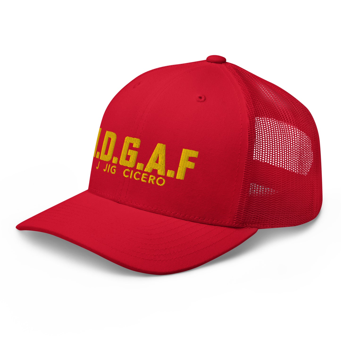 IDGAF Trucker Yellow