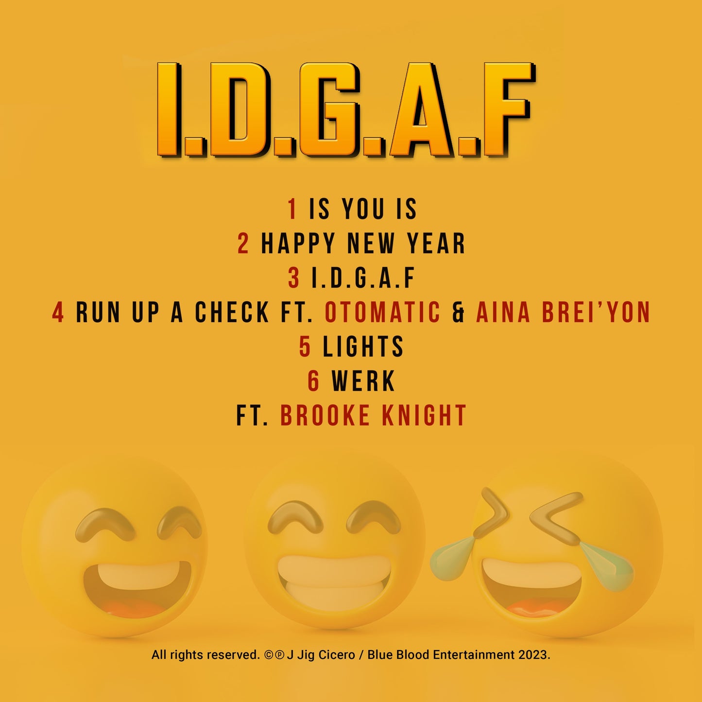 I.D.G.A.F Autographed CD