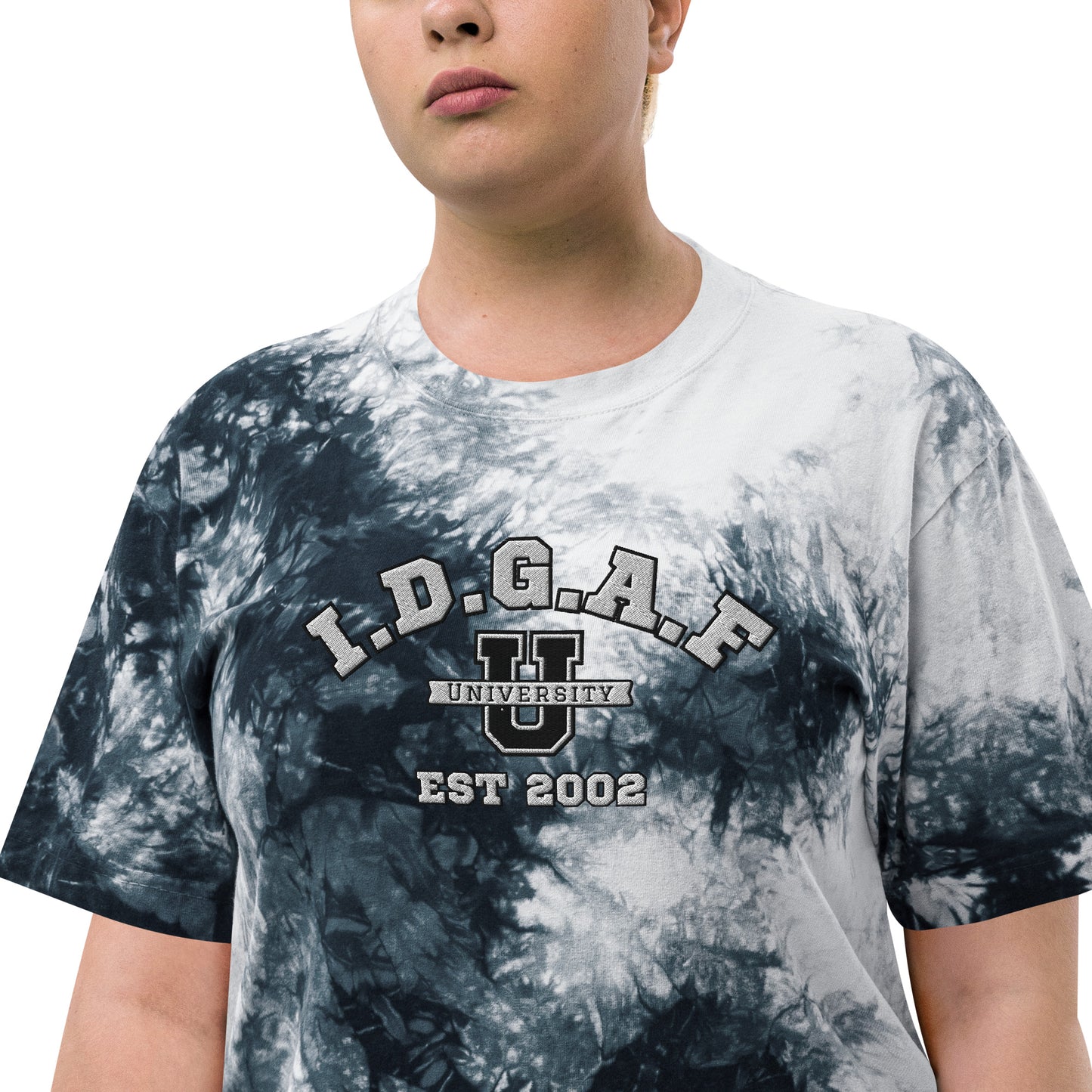 IDGAF University Tie-Dye Vibes Tee