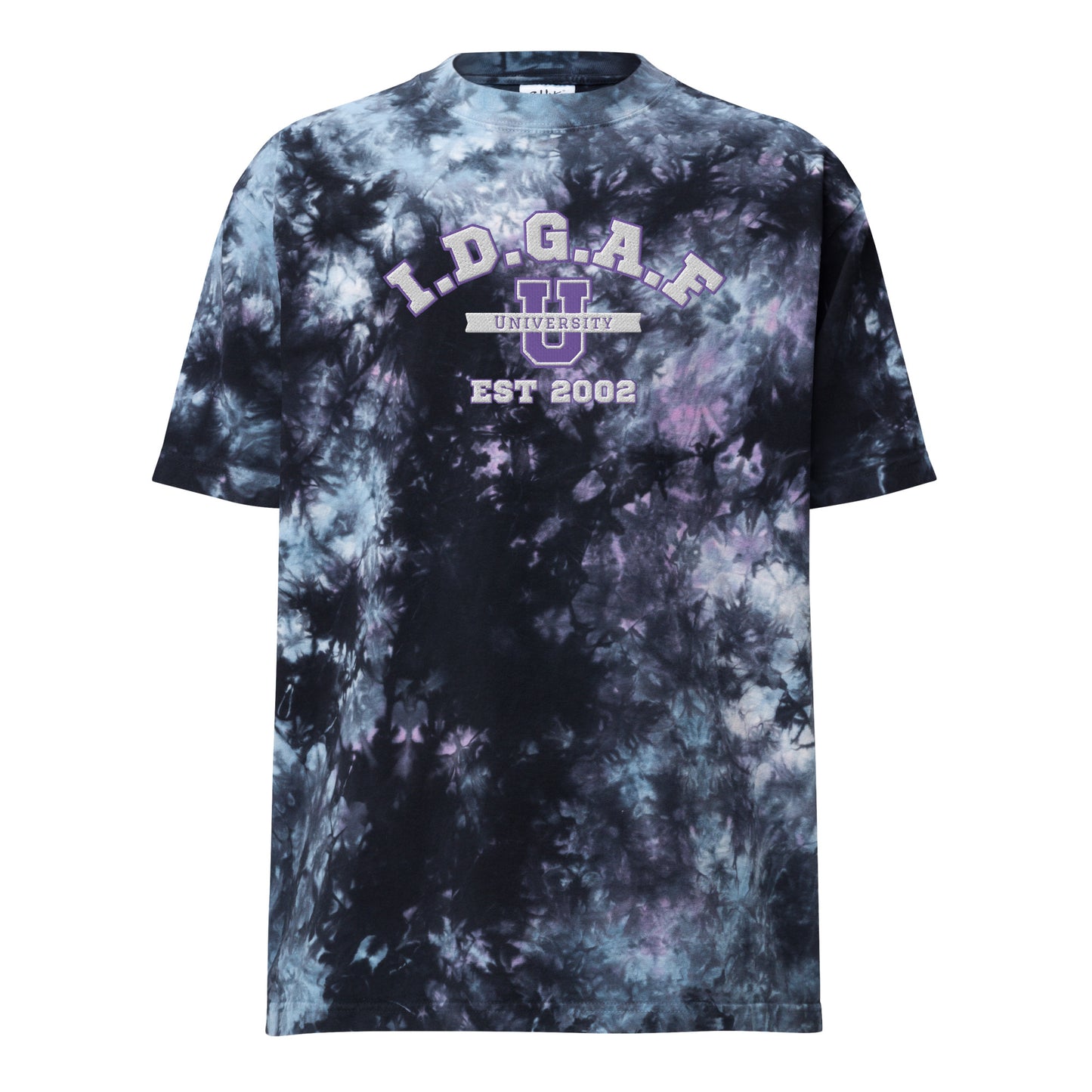 IDGAF University Tie-Dye Vibes Tee