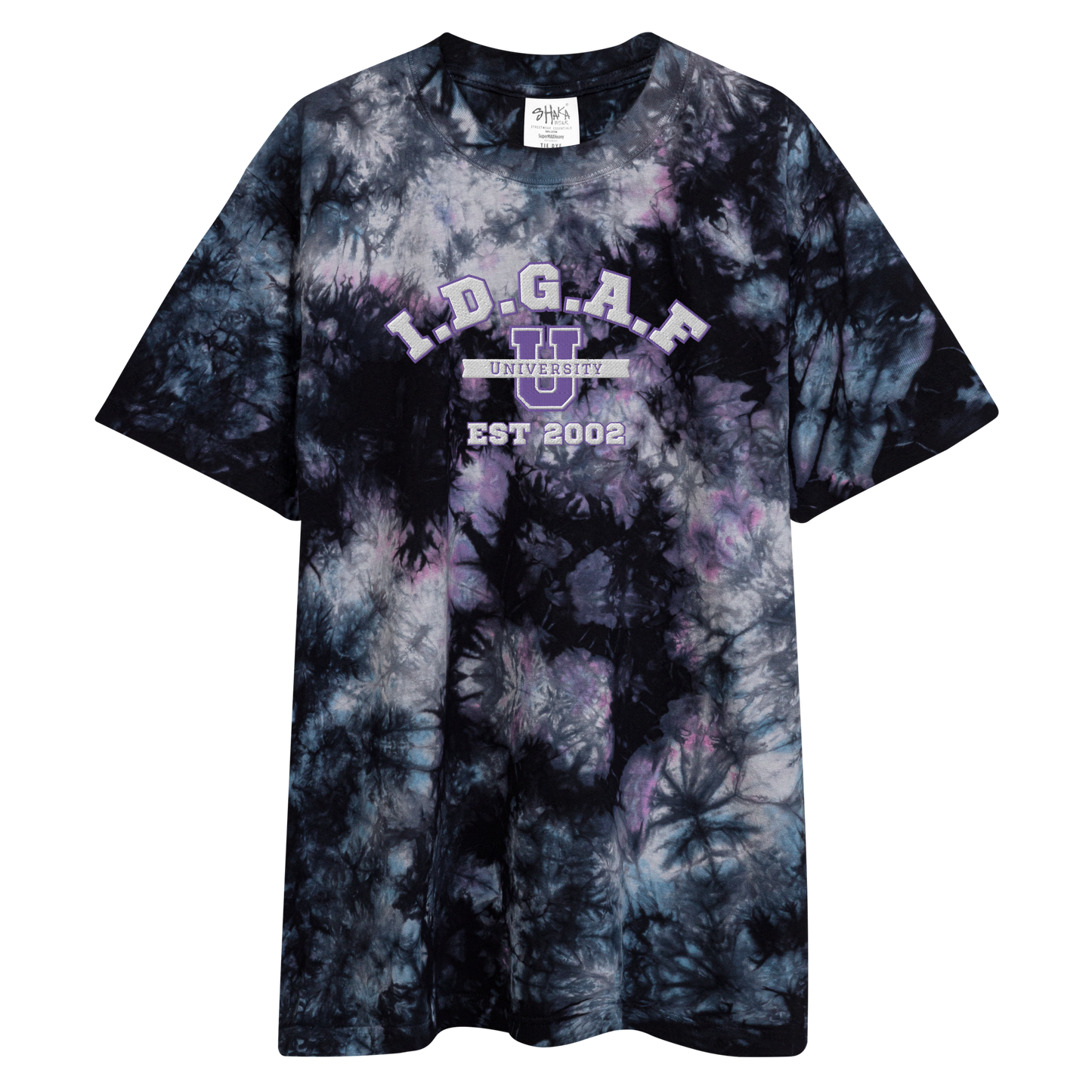 IDGAF University Tie-Dye Vibes Tee