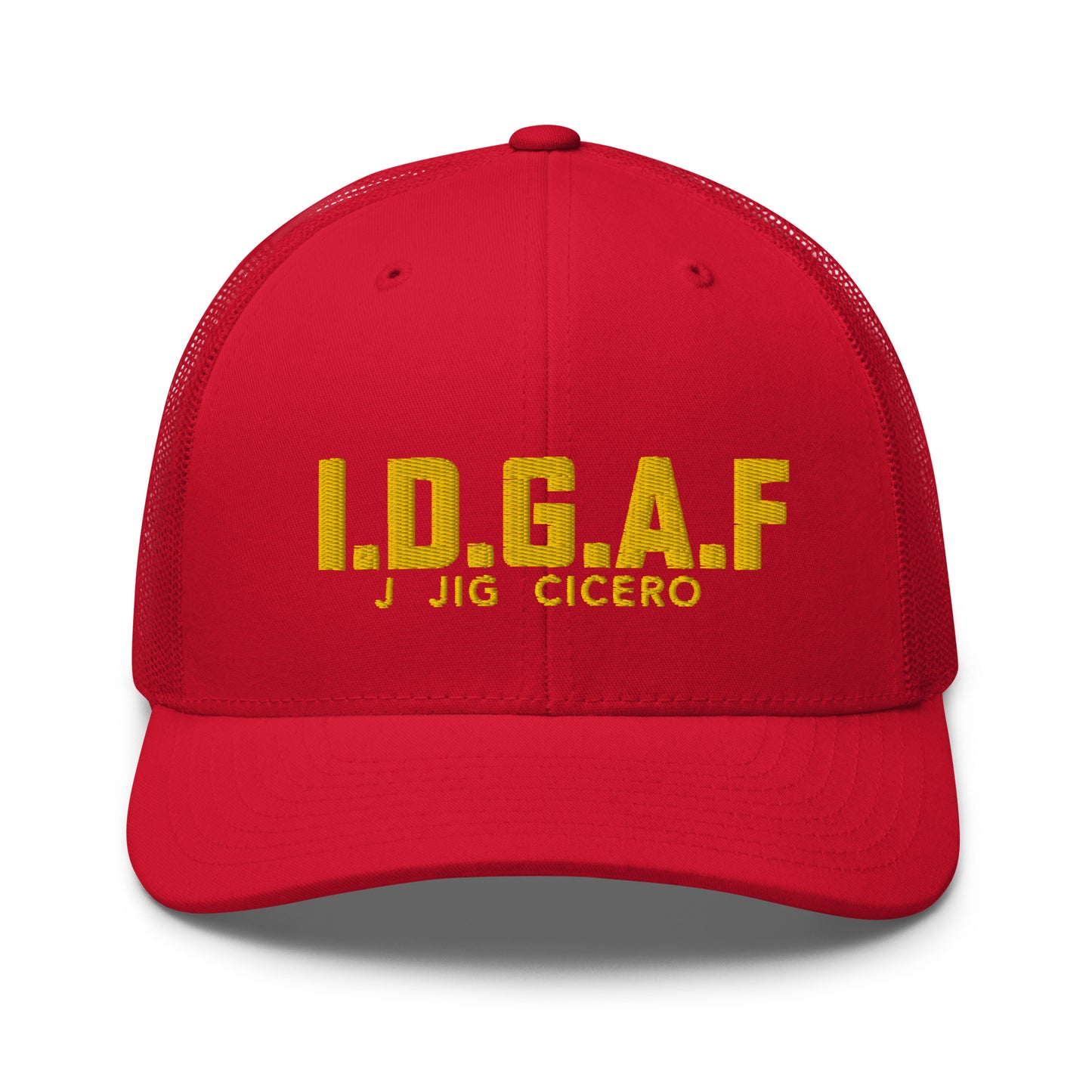 IDGAF Trucker Yellow